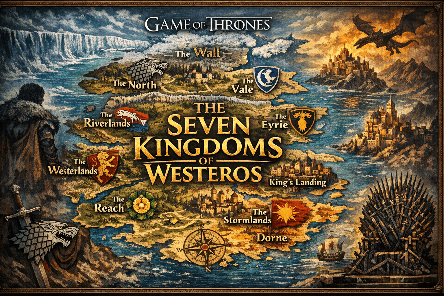 Game of Thrones Map: A Simple Guide to Westeros
