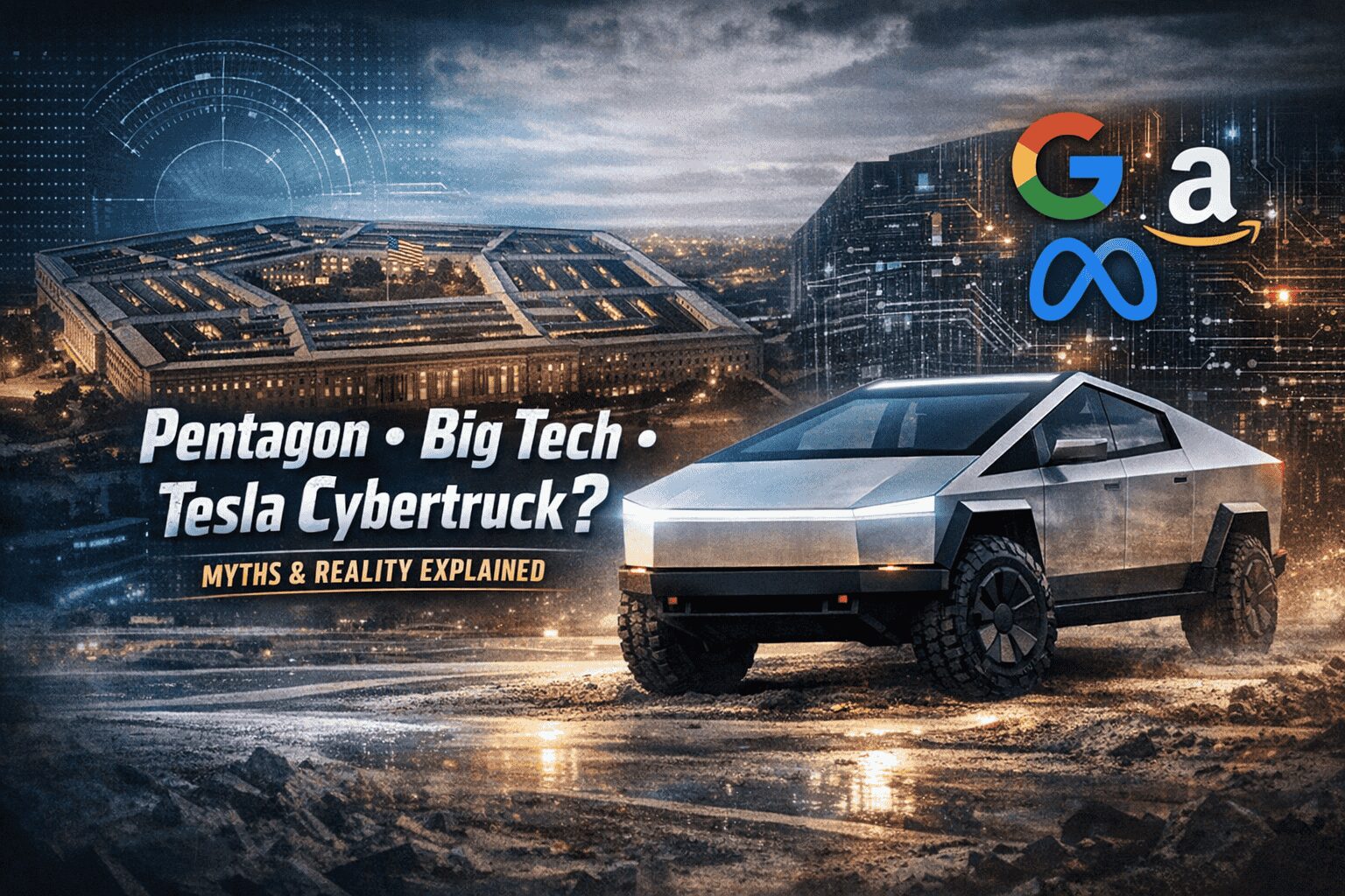 pentagon big tech tesla cybertruck