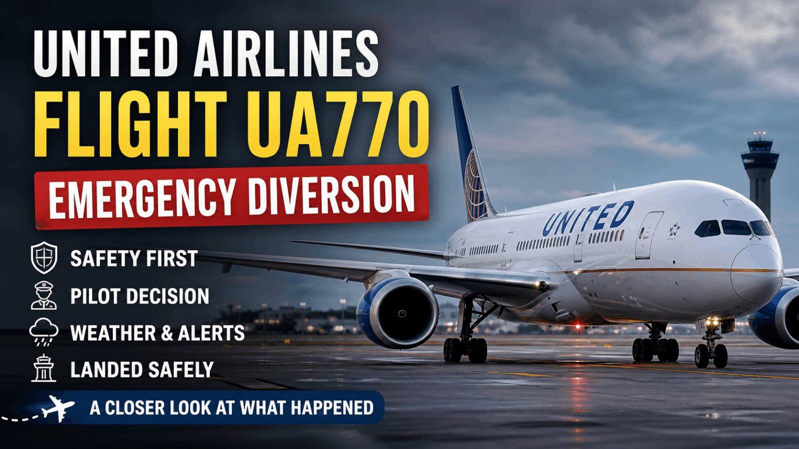 united airlines flight ua770 emergency diversion