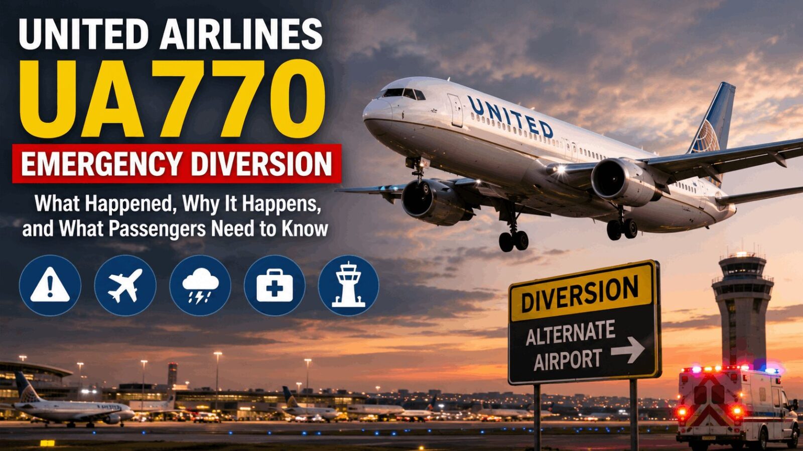 united airlines flight ua770 emergency diversion