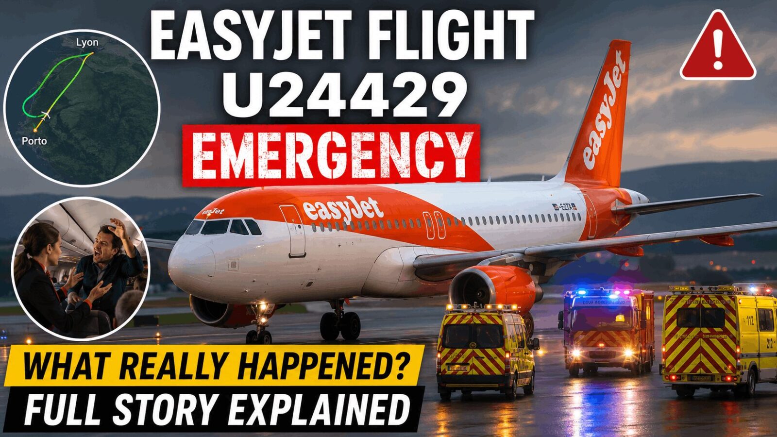 easyjet flight u24429 emergency